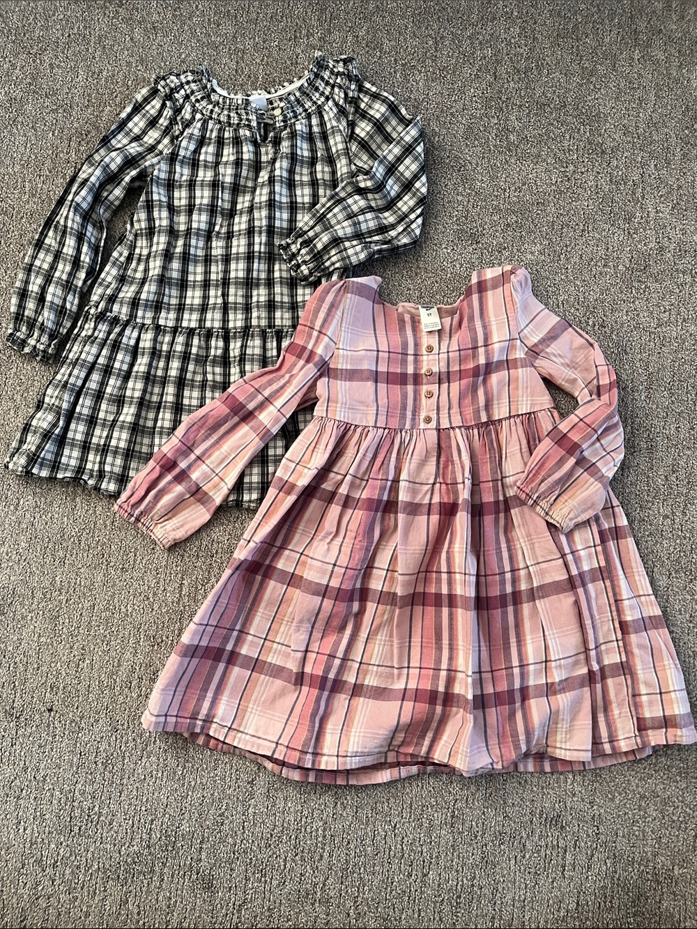 Toddler plaid dresses
